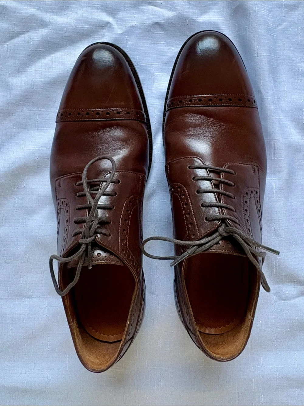 BLKBRD “Stefano” Cap-Toe Brogue Derby Shoes - Size Men’s US9 - Rubber Half Soles
